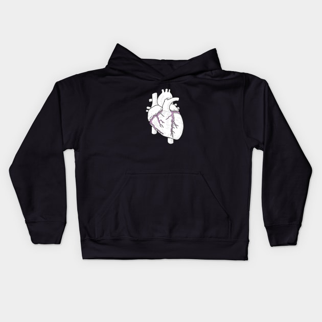 Anatomy of human heart Kids Hoodie by Science Design